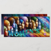 Monatliche Flachkarte für Frauen in der Geschichte (Vorne/Hinten)