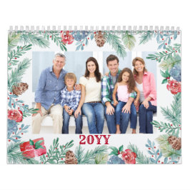 Monatliche Foto- und Linednoten-Tafel Winterfolien Kalender