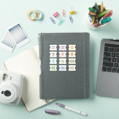 Monatliche Index-Tabs Bullet Journal Trennblätter Aufkleber (iPad Hülle)