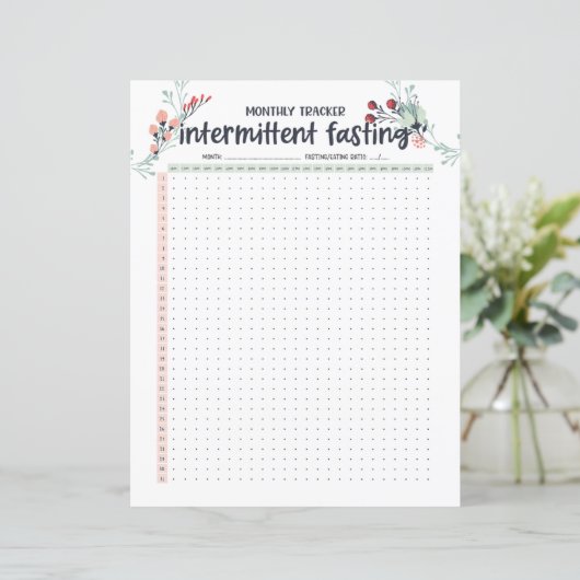 Monatliche Intermittent Fasttracker AM/PM (Stehend Vorderseite)