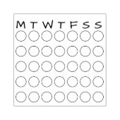 Monatliche Kalenderzirkel Habit Tracker Journaling Gummistempel (Prägung)