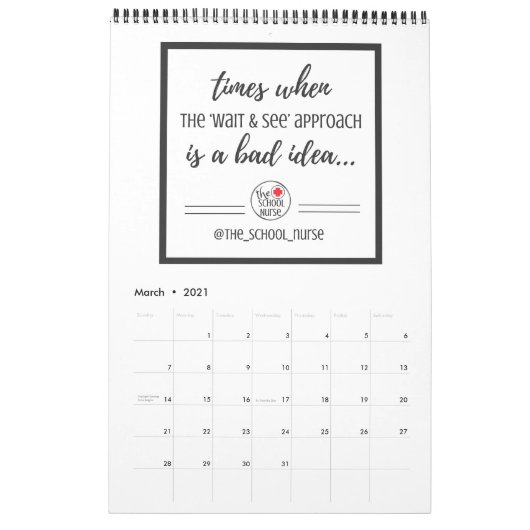 Monatliche Kurse für Schulkinder Kalender (Mär 2021)