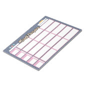 MONATLICHE PLANUNG VON 3 Kolumnen Notizblock (angewinkelt)