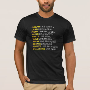 Monatliche Quote für Schwarze Geschichte Zivil rec T-Shirt