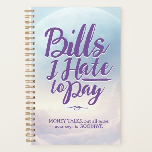 Monatliche Rechnung Personal Planer (Vorderseite)