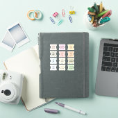 Monatliche Skript-Index-Tabs Journal-Trennzeichen Aufkleber (iPad Hülle)