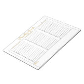 Monatliche Ziele Notebooks Notizblock (angewinkelt)