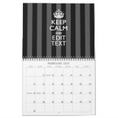 Monatlicher BEHALT 2025 und Ihr Text Kalender (Feb 2027)