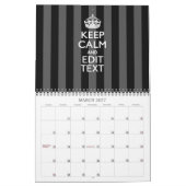 Monatlicher BEHALT 2025 und Ihr Text Kalender (Mär 2027)