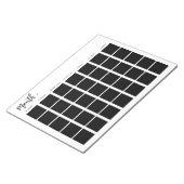 Monatlicher Blankalender Notizblock (angewinkelt)