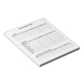 Monatlicher Budget-Tracker Notizblock (angewinkelt)