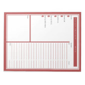 Monatlicher Budgettracker Notizblock (Vorderseite)