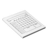 Monatlicher Bullet Journal Planer Notizblöcke (angewinkelt)