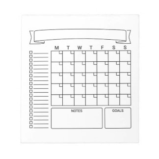 Monatlicher Bullet Journal Planer Notizblöcke