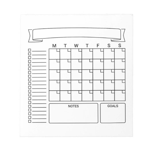 Monatlicher Bullet Journal Planer Notizblöcke (Vorderseite)