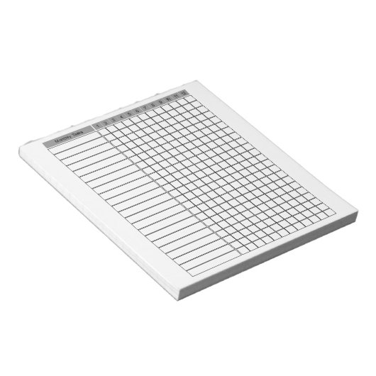 Monatlicher Checklisten-Plan Notepad Notizblock (angewinkelt)