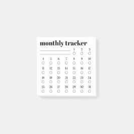Monatlicher Gewohnheits-Tracker Klebezettel-Block Post-it Klebezettel