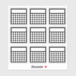 Monatlicher Habit-Tracker Aufkleber