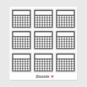 Monatlicher Habit-Tracker Aufkleber