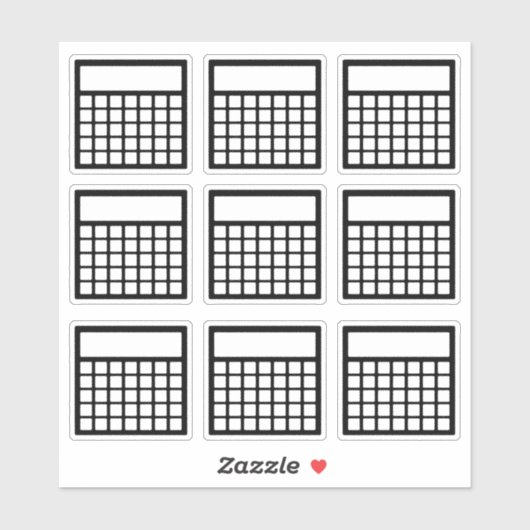 Monatlicher Habit-Tracker Aufkleber (Blatt)