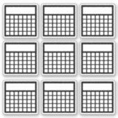 Monatlicher Habit-Tracker Aufkleber (Vorderseite)