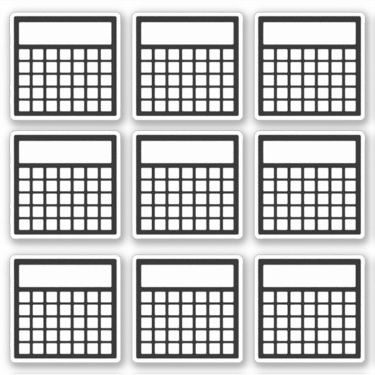 Monatlicher Habit-Tracker Aufkleber (Vorderseite)