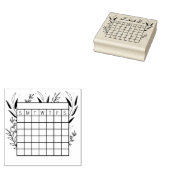 Monatlicher Habit-Tracker, Briefmarke des Kalender Gummistempel (Stempel)