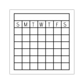 Monatlicher Habit-Tracker, Kalender-Briefmarke, Ze Gummistempel (Prägung)