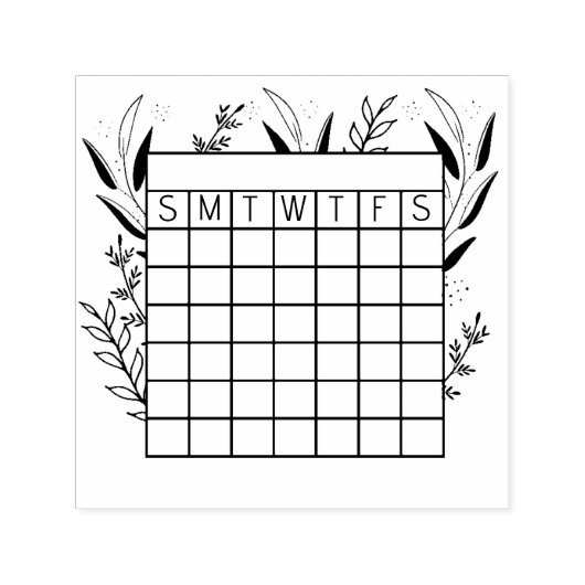 Monatlicher Habit-Tracker, Kalender-Briefmarke, Ze Permastempel (Design)