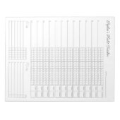 Monatlicher Habit-Tracker - Minimalistischer Plane Notizblock (Vorderseite)