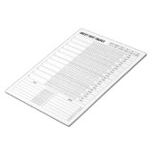 Monatlicher Habit-Tracker - Minimalistischer Plane Notizblock (angewinkelt)