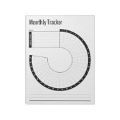 Monatlicher Habit-Tracker Notizblock (Rotiert)