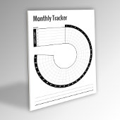 Monatlicher Habit-Tracker Notizblock