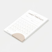 Monatlicher Habit-Tracker Post-it Klebezettel (angewinkelt)