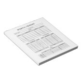 Monatlicher Haushaltsplaner Hinweis Notizblock (angewinkelt)