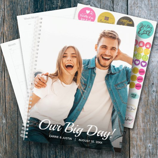 Monatlicher Hochzeitsplaner für persönliches Foto Planer