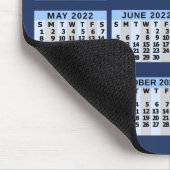 Monatlicher Kalender 2022 Leicht zu lesen Mousepad (Ecke)