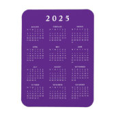 Monatlicher Kalender 2025 Magnet (Vertikal)