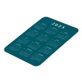 Monatlicher Kalender 2025 Magnet (Linke Seite)