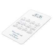Monatlicher Kalender 2026 mit Zitat Magnet (Linke Seite)