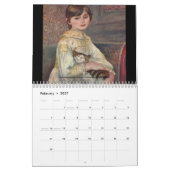 Monatlicher Kalender der Fine Art (Feb 2027)