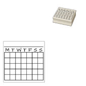 Monatlicher Kalender für die Habit-Tracker-Journal Gummistempel (Stempel)