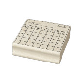 Monatlicher Kalender-Planer Gummistempel (Stempel)