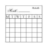 Monatlicher Kalender-Planer Gummistempel (Prägung)