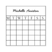 Monatlicher Kalender-Planer Gummistempel (Prägung)