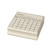 Monatlicher Kalenderplan Gummistempel (Stempel)