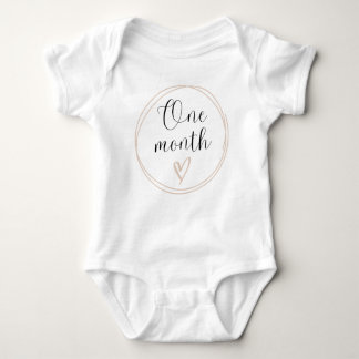 Monatlicher Milestone Bodysuit 1 Monat Baby Strampler