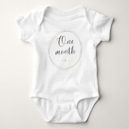 Monatlicher Milestone Bodysuit 1 Monat Baby Strampler