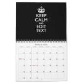 Monatlicher Personalisierter BEHALT-CALM und Ihr T Kalender (Mär 2026)