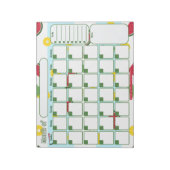 Monatlicher Planer | Ananas Watermelon Notizblock (Rotiert)
